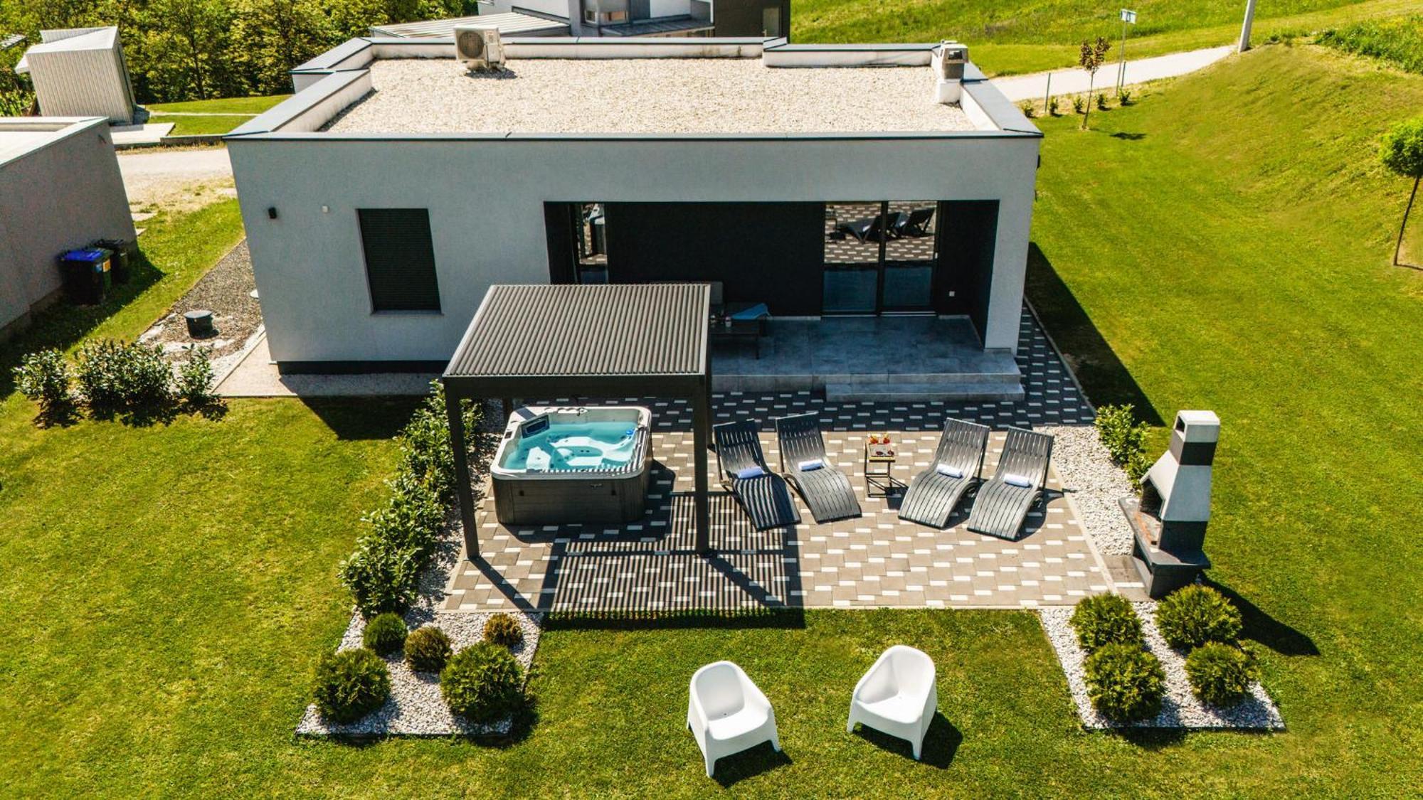 K Relax Place, Varazdinske Toplice, Modern Home With Sauna, Jacuzzi, Wifi 外观 照片